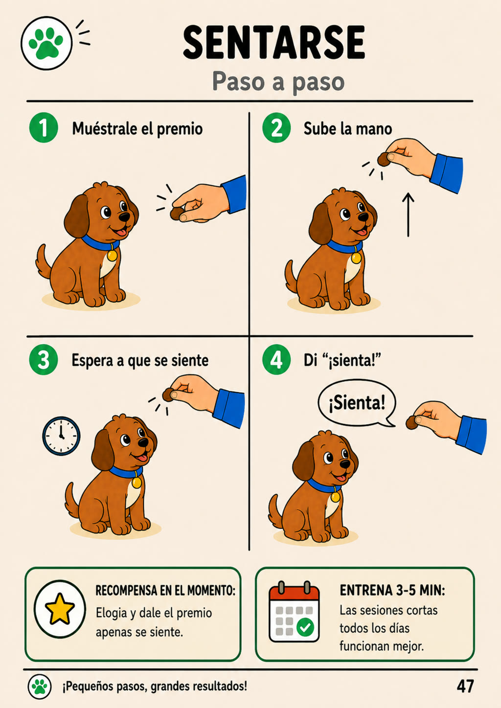 Cómo enseñar a sentarse — página interna del PDF
